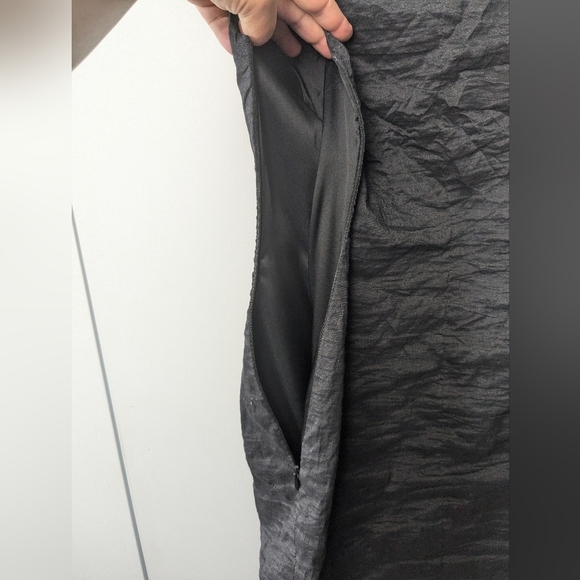 SARAH PACINI Vintage Formal Black Dress Size 0 Y2K 2000 Style Made Un Italy - Picture 7 of 10